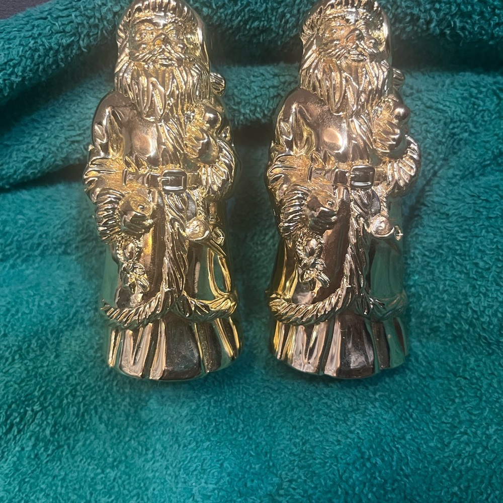 Godinger Gold Santa Figurines